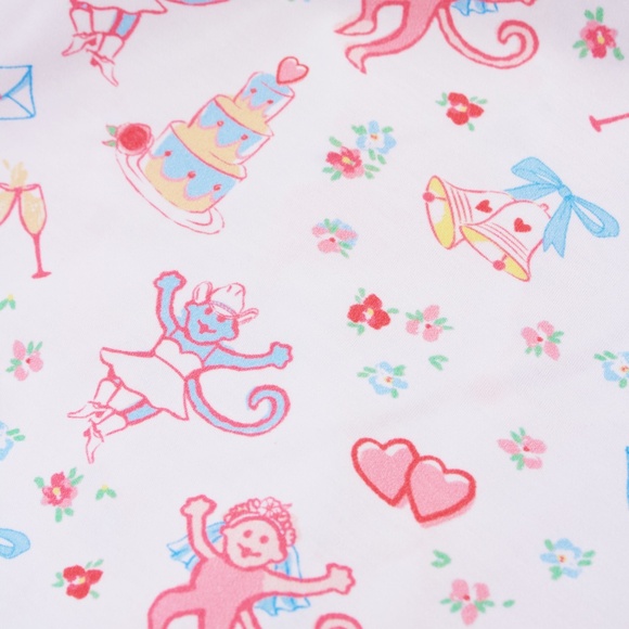 Roller Rabbit Monkey Said Yes Polo Pajamas Size LMULTI / L - Picture 3 of 3